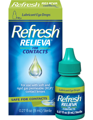 Refresh Relieva for contacts Lubricant Eye Drops